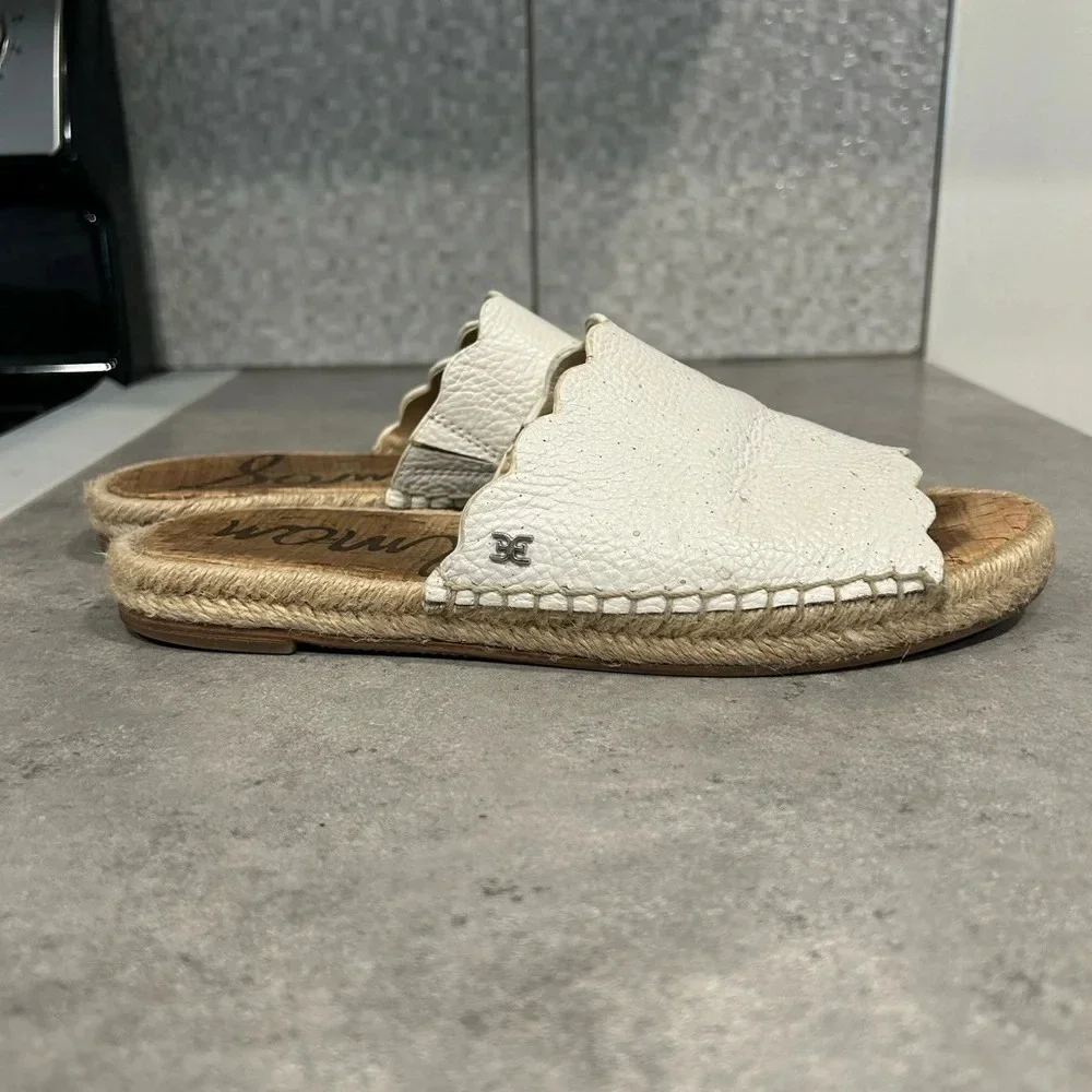 Sam Edelman Andy Women’s White Slides - Picture 1 of 6